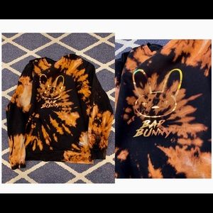 New bleach holographic bad bunny sweater